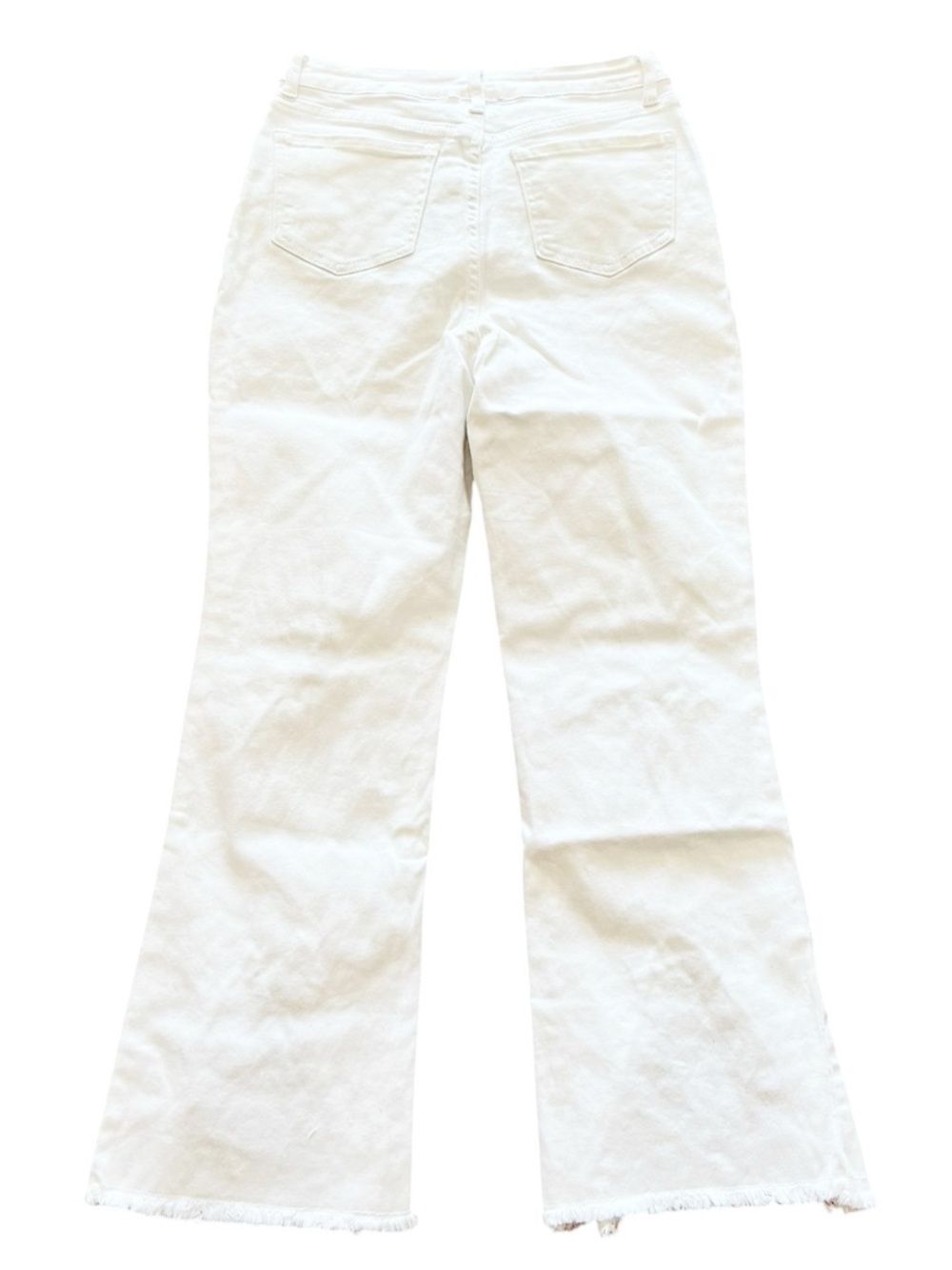 NEW blue b White Clear Rhinestone Gold Hardware Detail Trim Stretch Denim Jeans - Picture 3 of 7